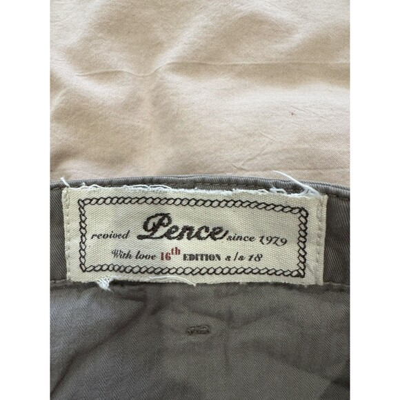 Pence Mens 46 (S) Gray Straight Leg With love 16th edit. Pool Pants Chino Italy - Picture 5 of 10